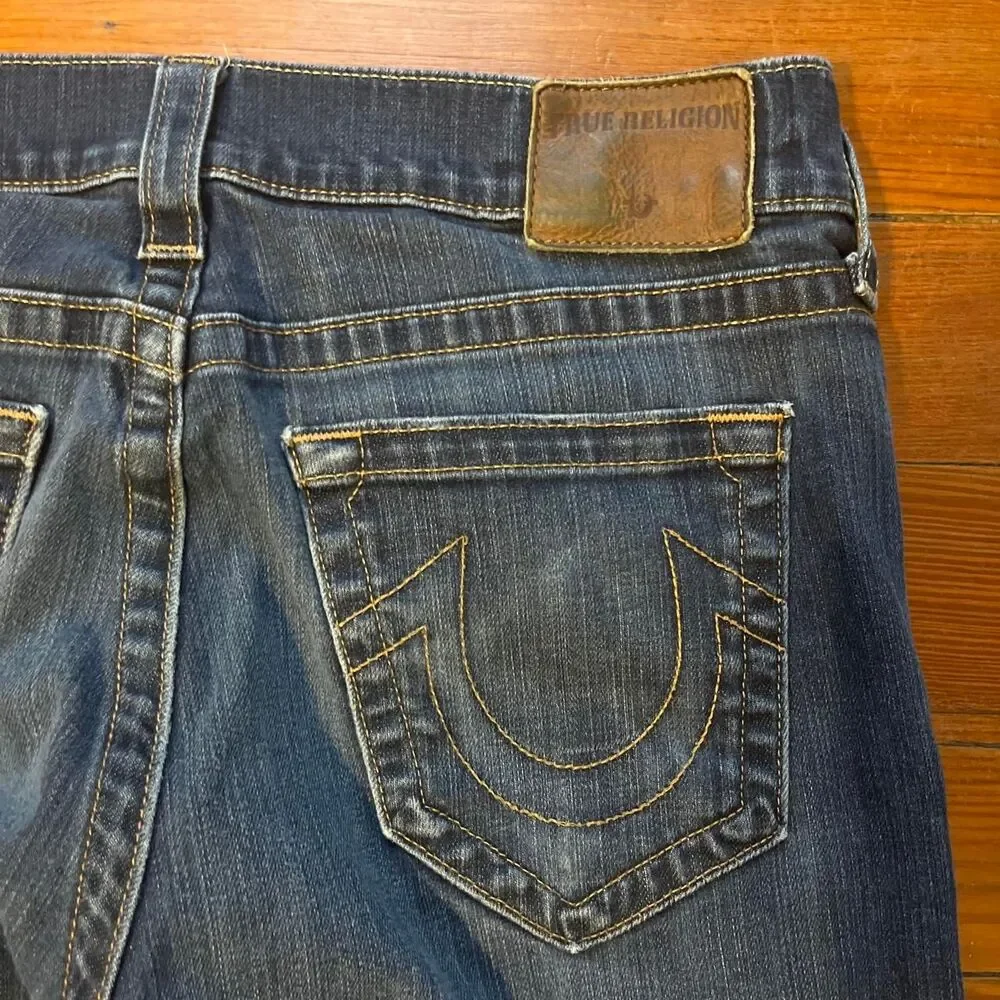 True-religion Men's Navy and Blue Jeans